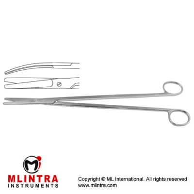Stelzner Rectal Scissor Curved Stainless Steel, 31 cm - 12 1/4" Stelzner Rectal Scissor Curved Stainless Steel, 31 cm - 12 1/4"
